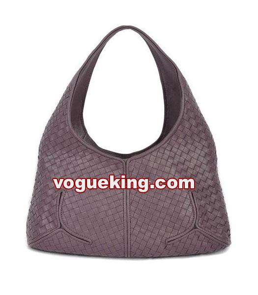 Bottega Veneta Hobo Ash tessuto viola